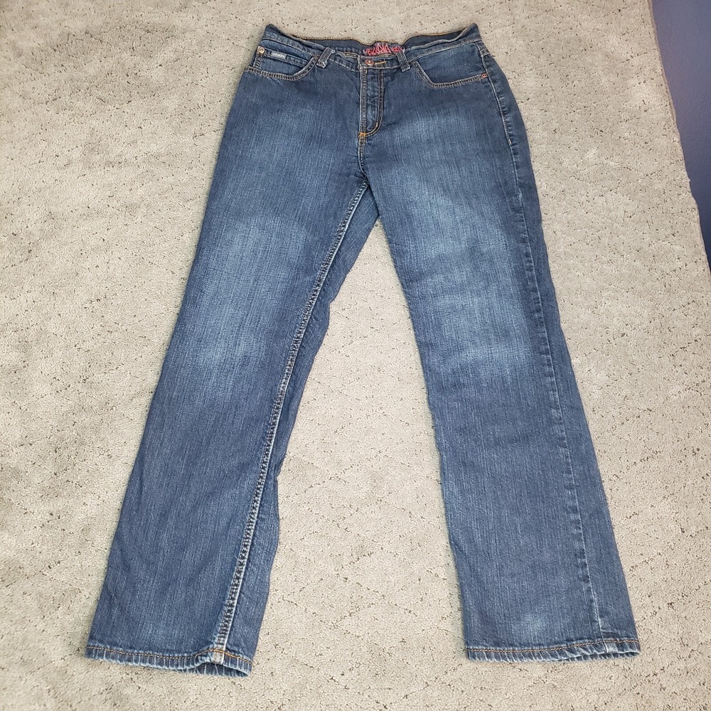 Cinch Jeans Womens 7S Blue Jenna Bootcut Stretch Denim Mid Rise Western Cowgirl
